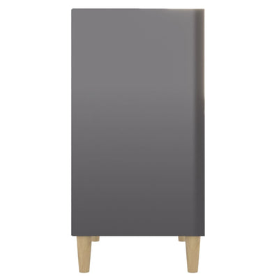 Dealsmate  Sideboard High Gloss Grey 57x35x70 cm Engineered Wood