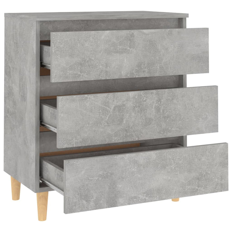 Dealsmate  Sideboard Concrete Grey 60x35x69 cm Engineered Wood