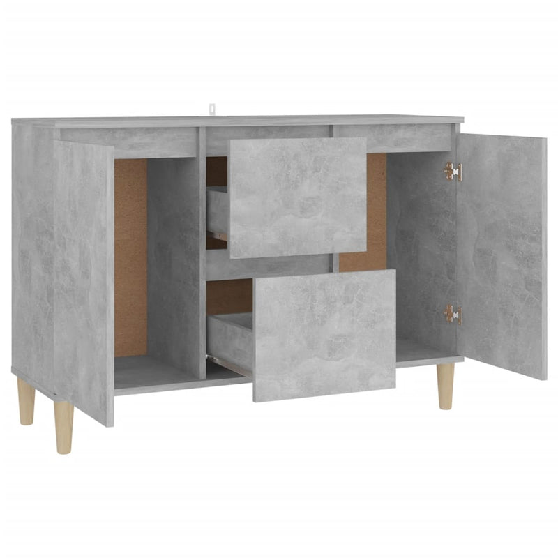 Dealsmate  Sideboard Concrete Grey 103.5x35x70 cm Engineered Wood