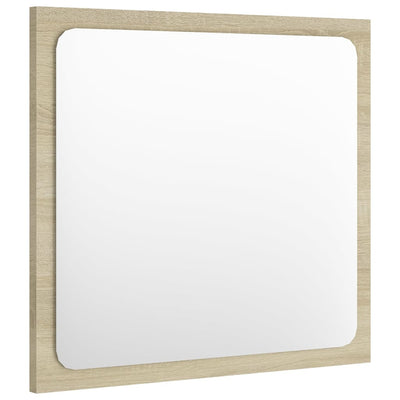Dealsmate  Bathroom Furniture Set White and Sonoma Oak Engineered Wood