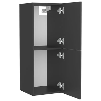 Dealsmate  Bathroom Furniture Set Grey Chipboard