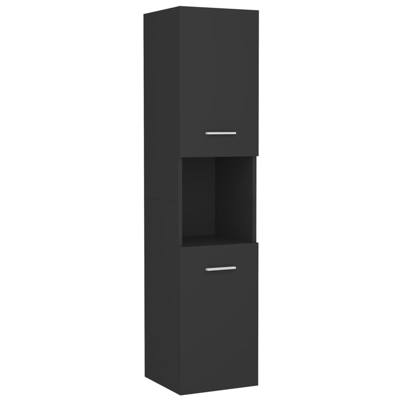 Dealsmate  Bathroom Furniture Set Grey Chipboard
