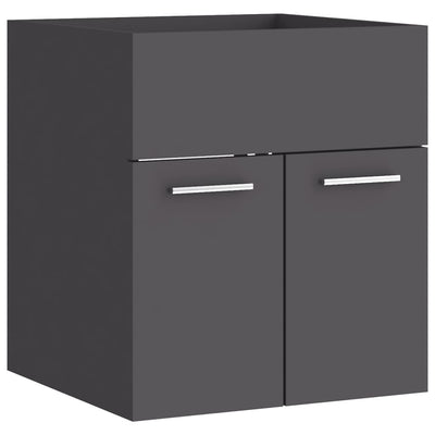 Dealsmate  Bathroom Furniture Set Grey Chipboard