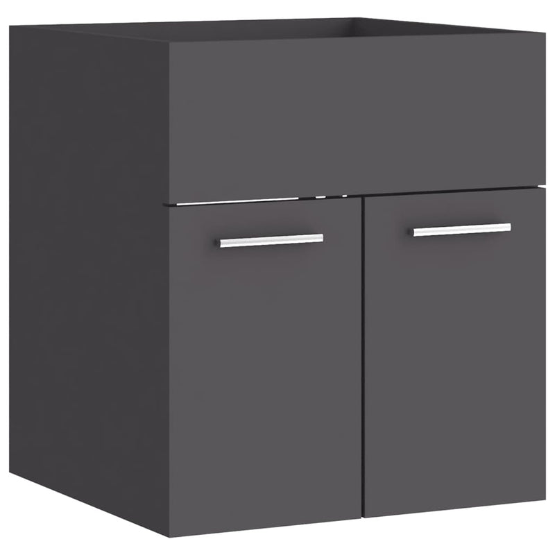 Dealsmate  Bathroom Furniture Set Grey Chipboard