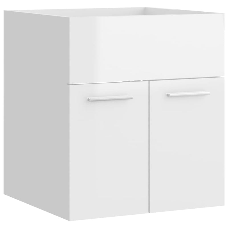 Dealsmate  Bathroom Furniture Set High Gloss White Chipboard
