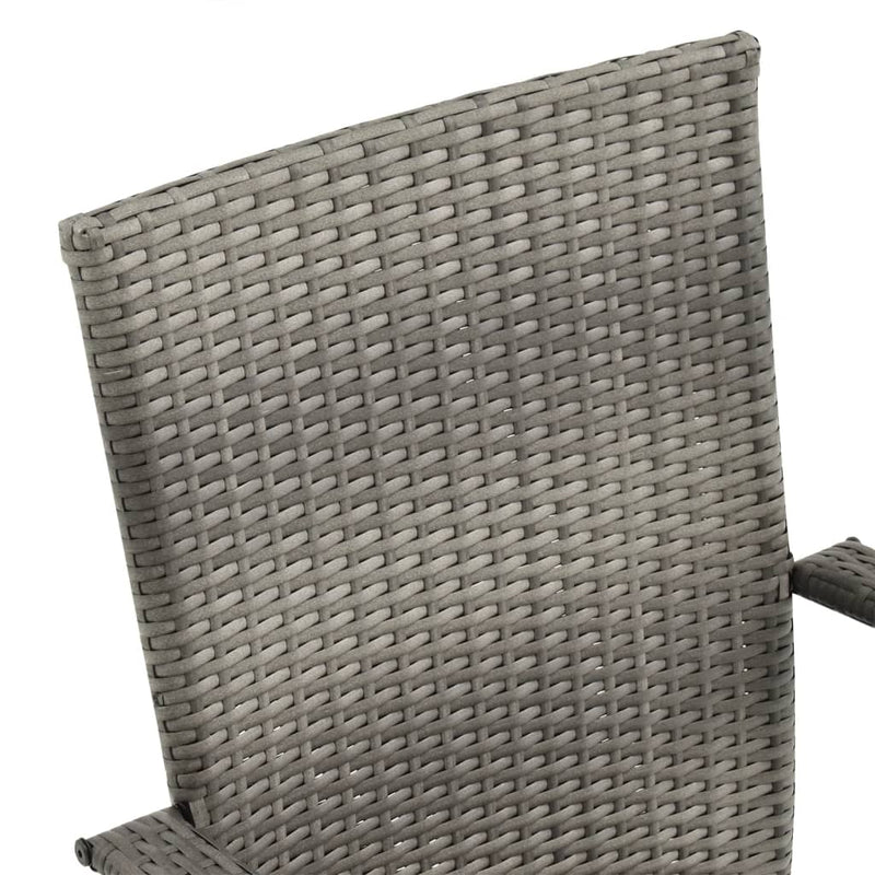Dealsmate  7 Piece Garden Dining Set Grey