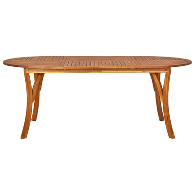 Dealsmate  9 Piece Garden Dining Set Brown