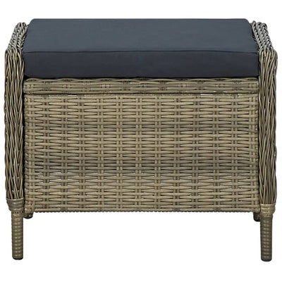 Dealsmate  9 Piece Garden Dining Set Brown