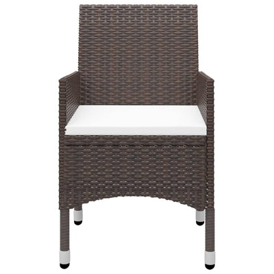 Dealsmate  5 Piece Garden Dining Set Brown