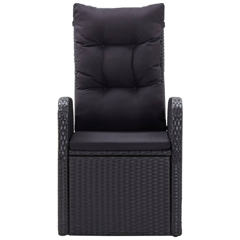 Dealsmate  5 Piece Garden Dining Set Black