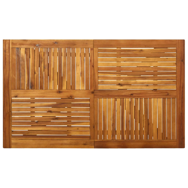 Dealsmate  7 Piece Garden Dining Set Brown