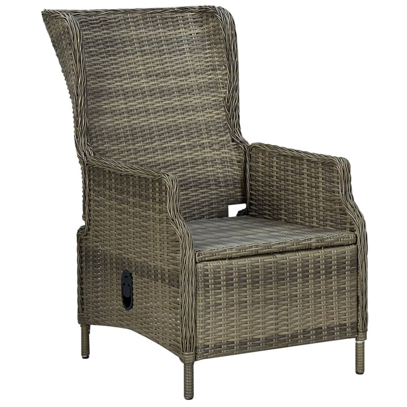 Dealsmate  7 Piece Garden Dining Set Brown