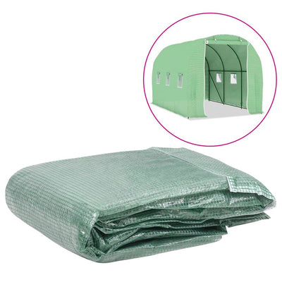 Dealsmate  Greenhouse Replacement Cover (6.86 m²) 200x343x200 cm Green