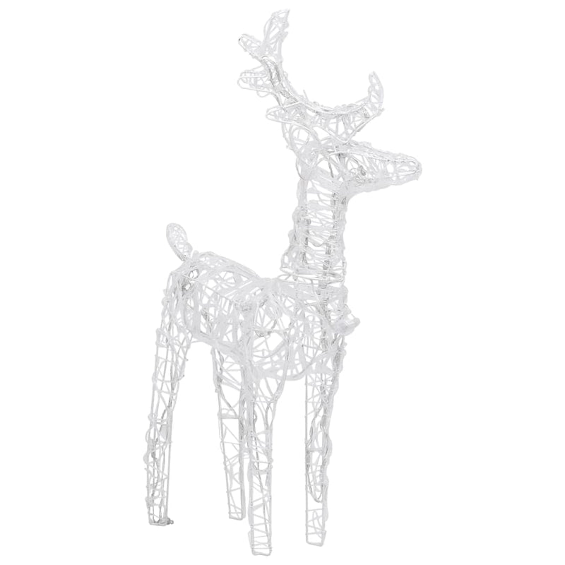 Dealsmate  Reindeers & Sleigh Christmas Decoration 280x28x55 cm Acrylic