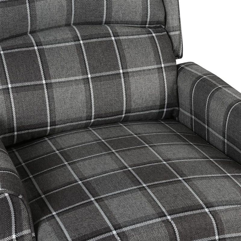 Dealsmate  Reclining Chair Grey Fabric