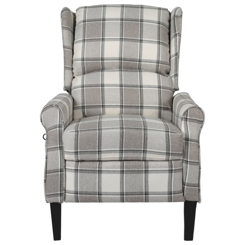 Dealsmate  Massage Reclining Chair Grey Fabric
