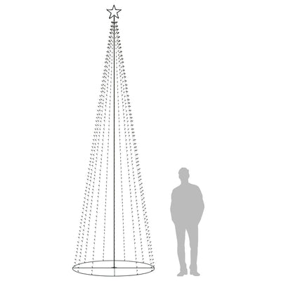 Dealsmate  Christmas Cone Tree 752 Warm White LEDs Decoration 160x500 cm