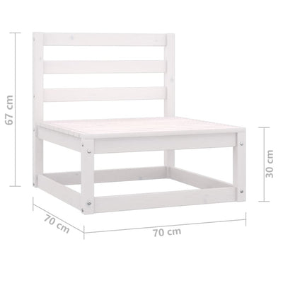 Dealsmate  6 Piece Garden Lounge Set with Cushions Solid Pinewood