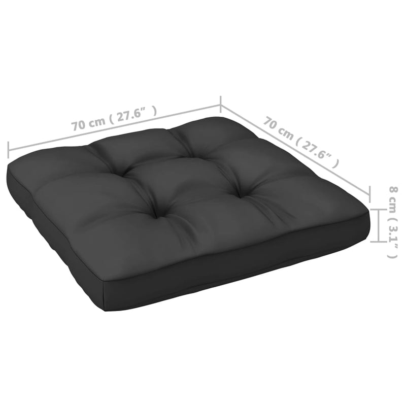 Dealsmate  6 Piece Garden Lounge Set with Cushions Solid Pinewood