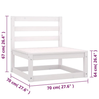 Dealsmate  6 Piece Garden Lounge Set with Cushions Solid Pinewood