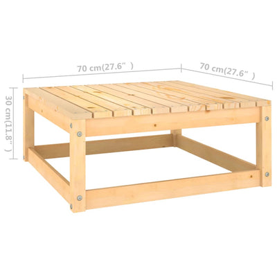 Dealsmate  11 Piece Garden Lounge Set with Cushions Solid Pinewood