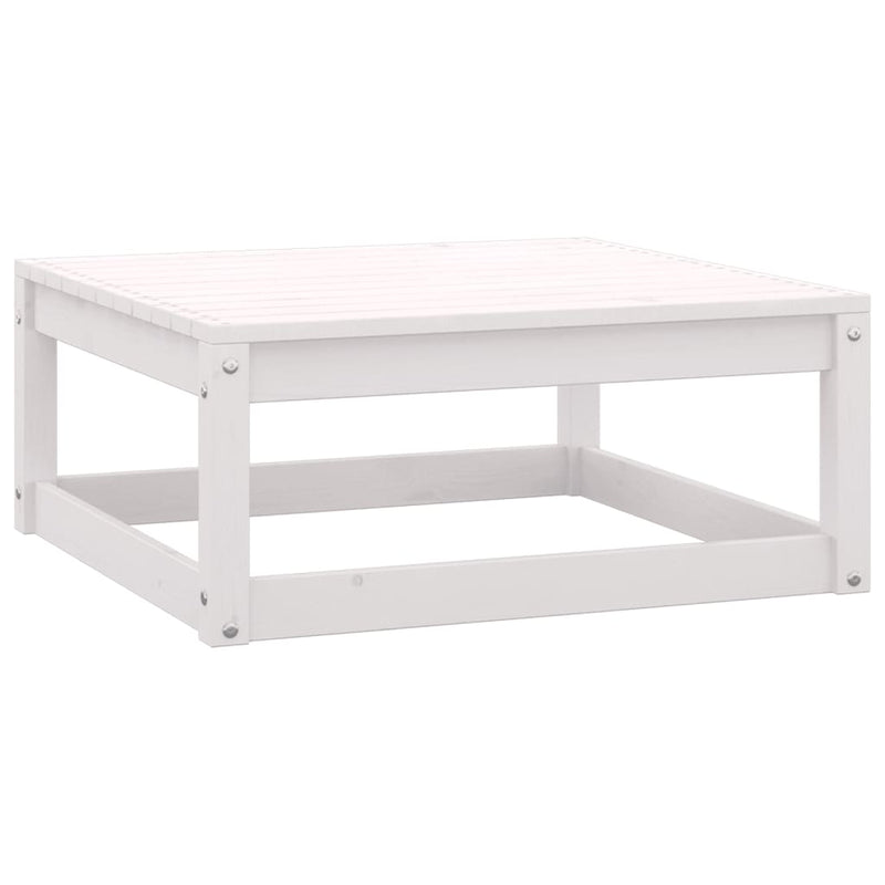 Dealsmate  14 Piece Garden Lounge Set with Cushions White Solid Pinewood