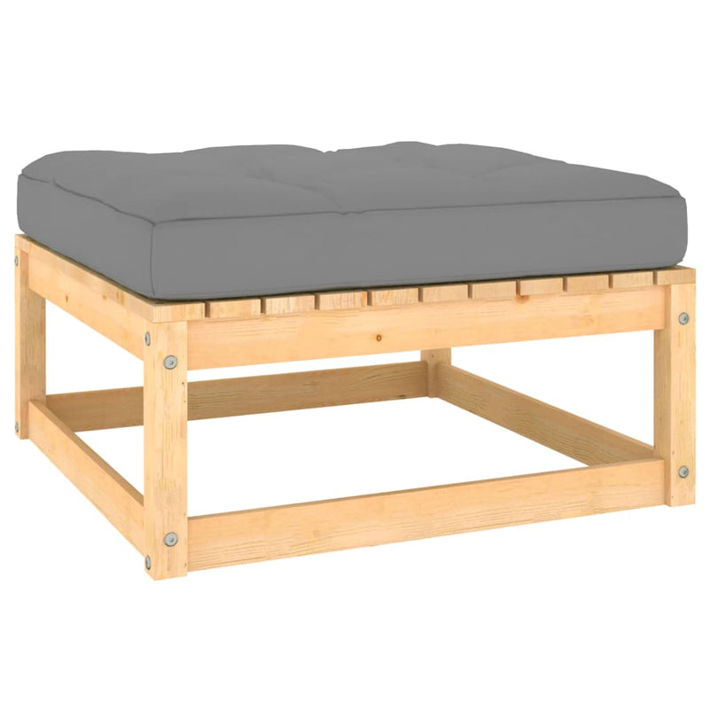 Dealsmate  12 Piece Garden Lounge Set with Cushions Solid Pinewood