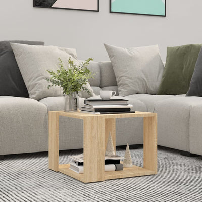 Dealsmate  Coffee Table Sonoma Oak 40x40x30 cm Engineered Wood