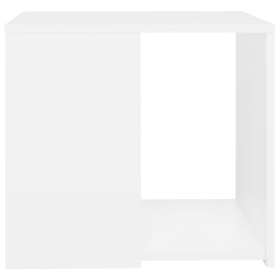Dealsmate  Side Table White 50x50x45 cm Engineered Wood