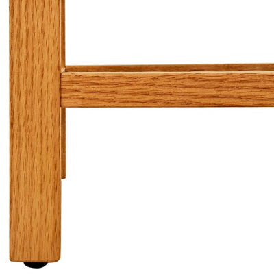 Dealsmate  Shoe Rack with 5 Shelves 50x27x100 cm Solid Oak Wood