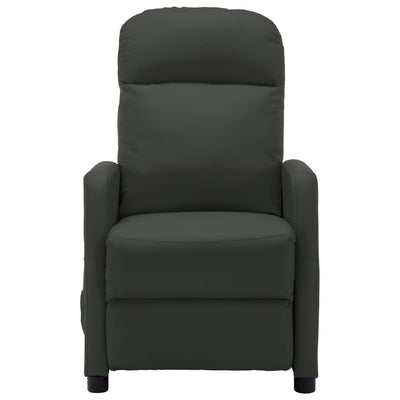 Dealsmate  Electric Massage Reclining Chair Anthracite Faux Leather
