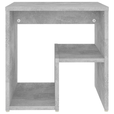 Dealsmate  Bed Cabinet Concrete Grey 40x30x40 cm Engineered Wood
