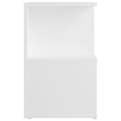Dealsmate  Bedside Cabinet White 35x35x55 cm Engineered Wood