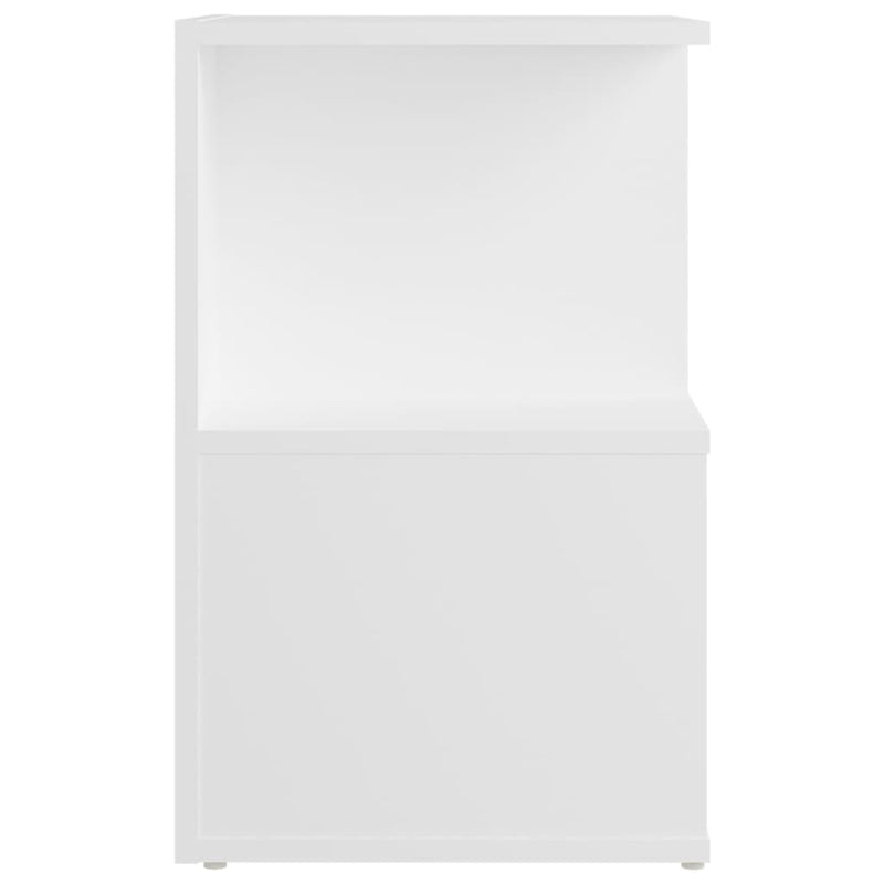 Dealsmate  Bedside Cabinet White 35x35x55 cm Engineered Wood