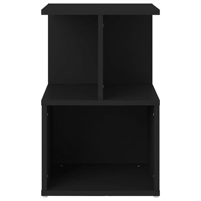 Dealsmate  Bedside Cabinet Black 35x35x55 cm Engineered Wood