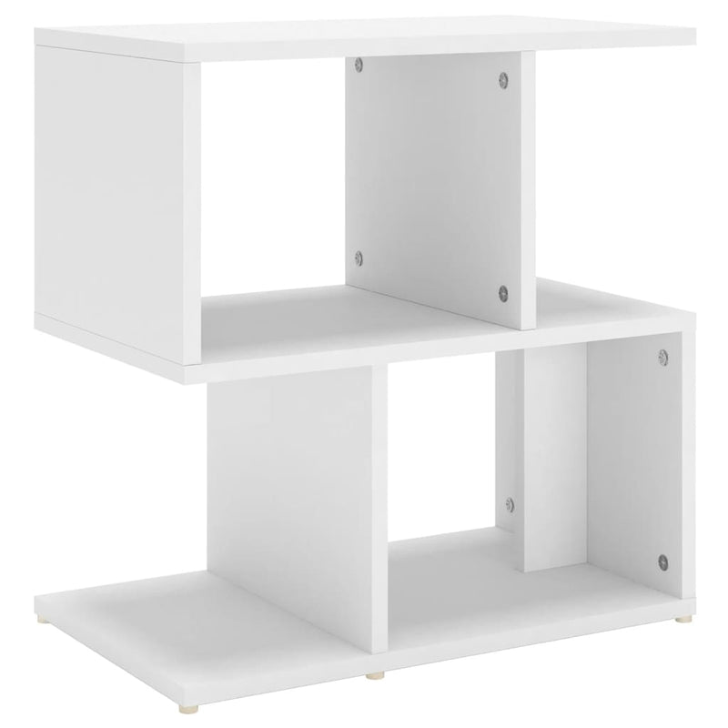 Dealsmate  Bedside Cabinet White 50x30x51.5 cm Engineered Wood
