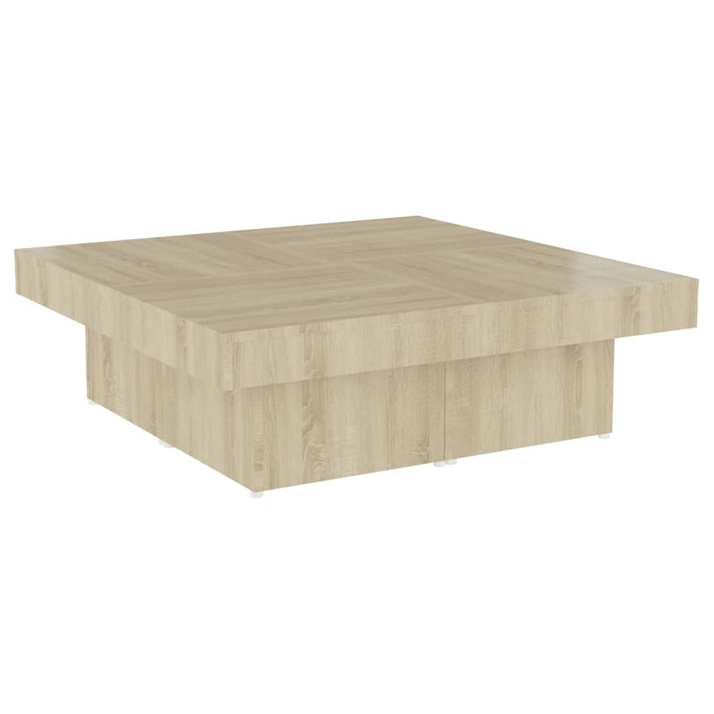 Dealsmate  Coffee Table Sonoma Oak 90x90x28 cm Engineered Wood
