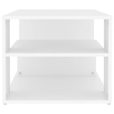 Dealsmate  Coffee Table White 100x50x40 cm Engineered Wood