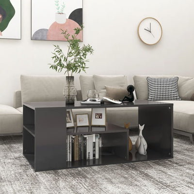 Dealsmate  Coffee Table Grey 100x50x40 cm Engineered Wood