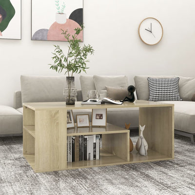 Dealsmate  Coffee Table Sonoma Oak 100x50x40 cm Engineered Wood