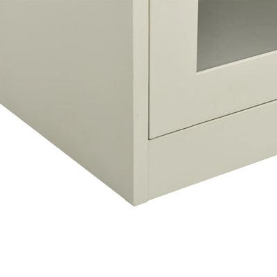 Dealsmate  Office Cabinet Light Grey 90x40x105 cm Steel