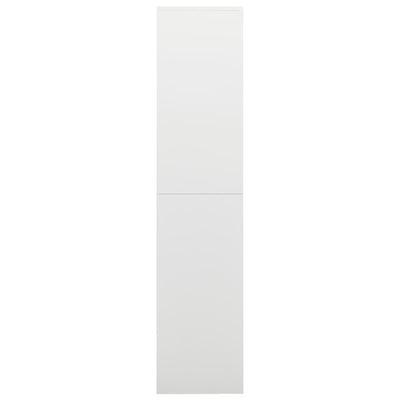 Dealsmate  Locker Cabinet White 90x40x180 cm Steel