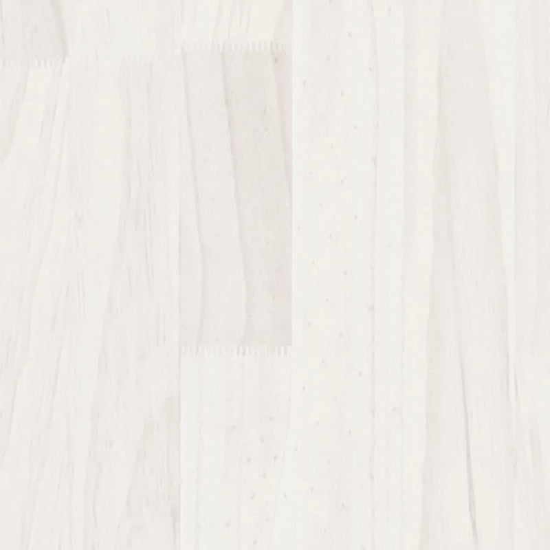 Dealsmate  4-Tier Book Cabinet White 80x30x140 cm Solid Pine Wood