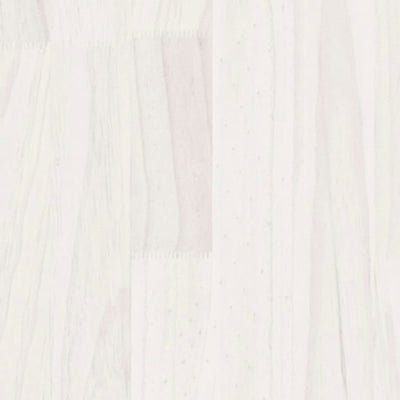 Dealsmate  Storage Shelf White 60x30x105 cm Solid Pine Wood