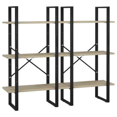 Dealsmate  Storage Shelf Sonoma Oak 60x30x210 cm Engineered Wood