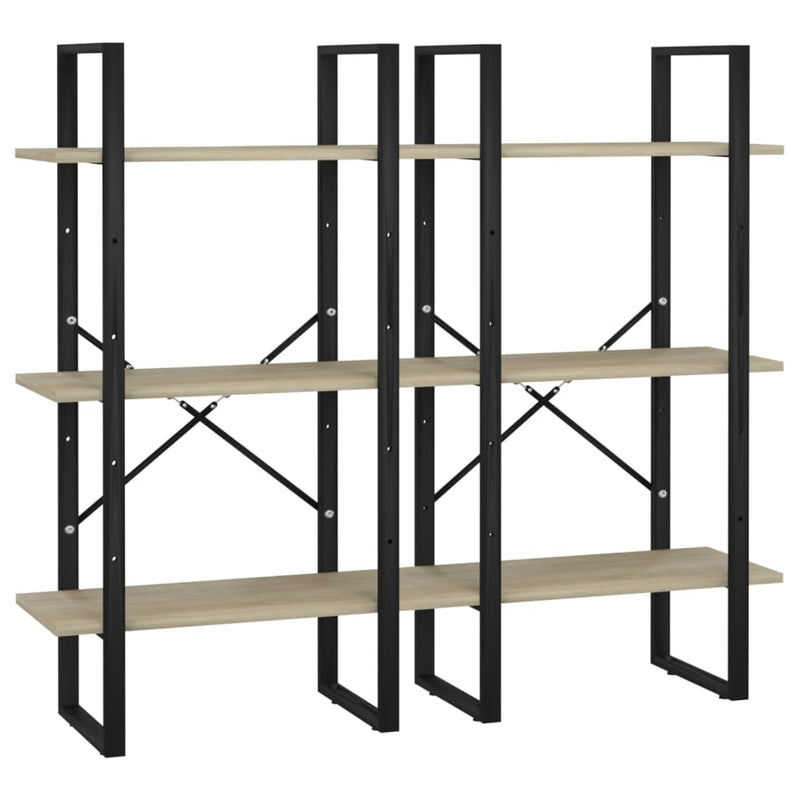 Dealsmate  Storage Shelf Sonoma Oak 60x30x210 cm Engineered Wood