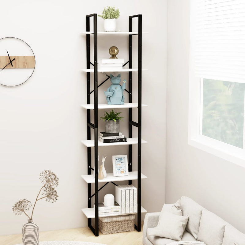 Dealsmate  Storage Shelf White 60x30x210 cm Solid Wood Pine