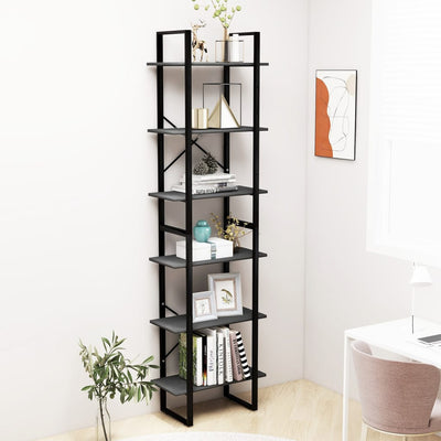 Dealsmate  Storage Shelf Grey 60x30x210 cm Solid Wood Pine