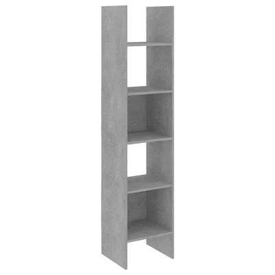 Dealsmate  4 Piece Book Cabinet Set Concrete Grey Chipboard