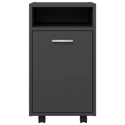 Dealsmate  Side Cabinet with Wheels Grey 33x38x60 cm Engineered Wood